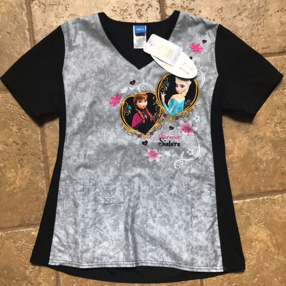 Frozen scrub top